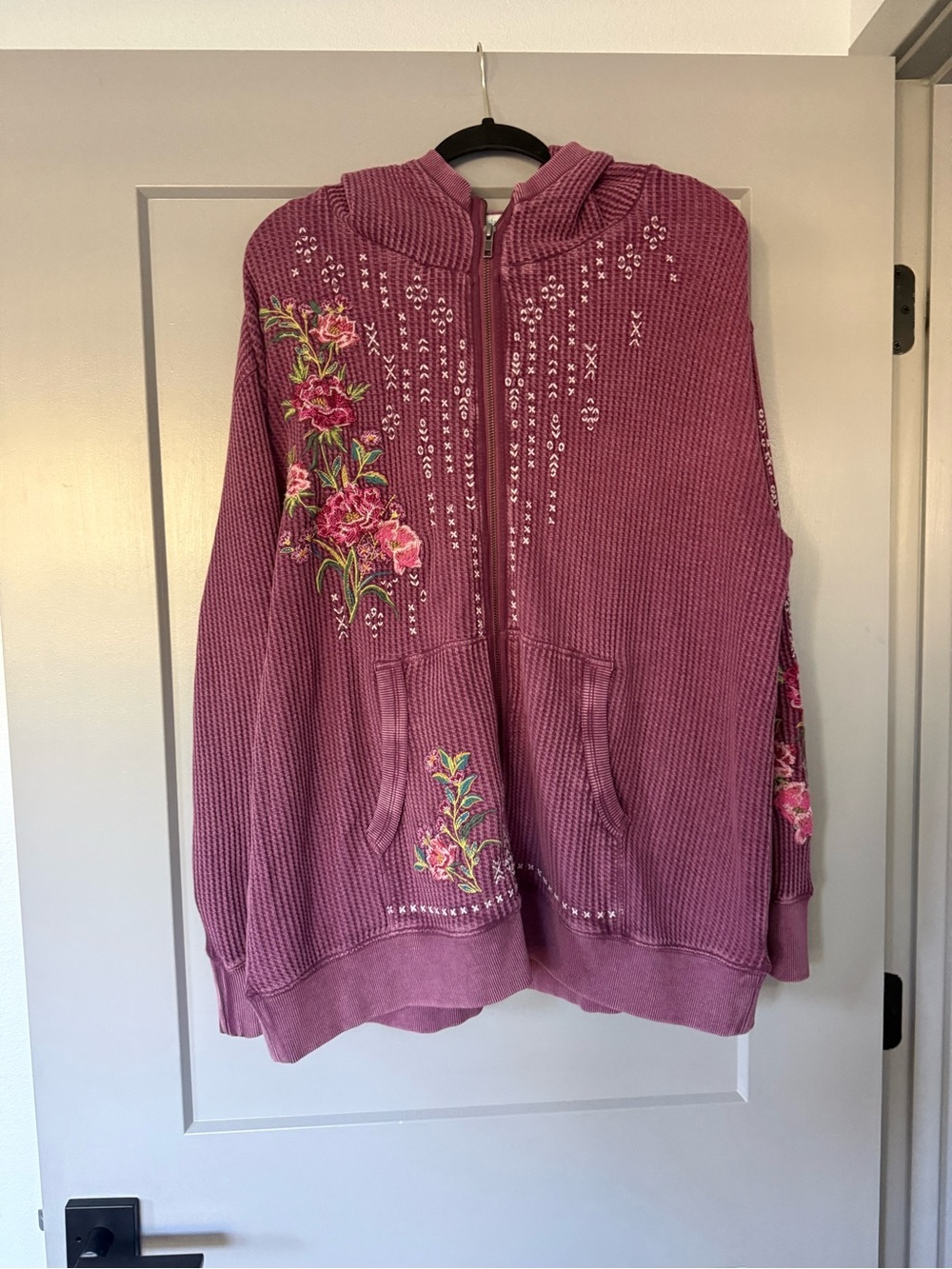 Sundance Jolene Thermal Embroidered Hoodie Size XXL
